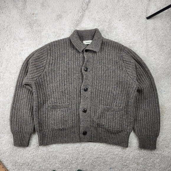 Buck Mason Donegal Cardigan Sweater Mens Size XL Shawl Wool Cashmere Alpaca USA - Picture 1 of 8